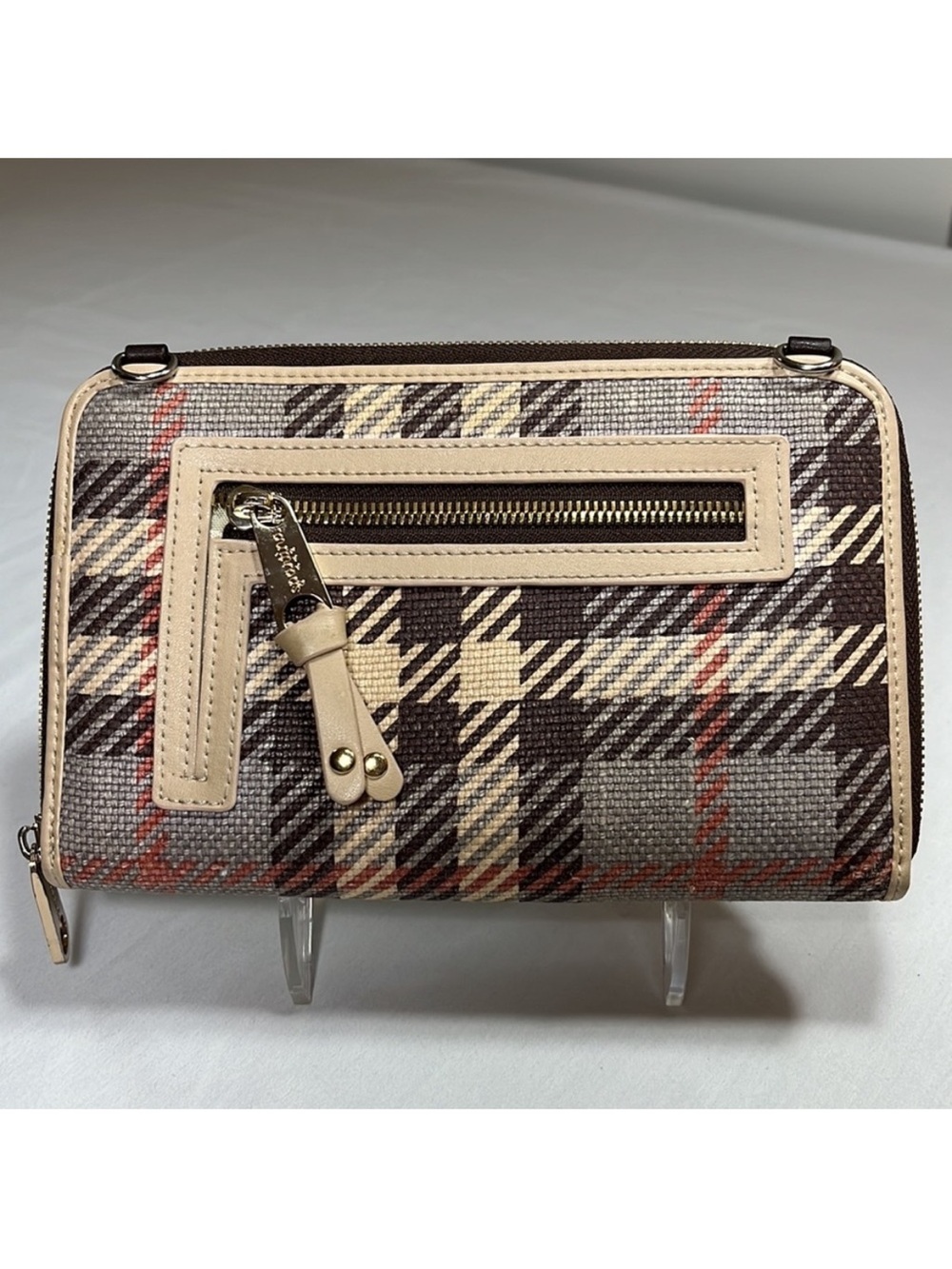 Spartina 449 Wymberly Wallet - Zip Around Plaid Check